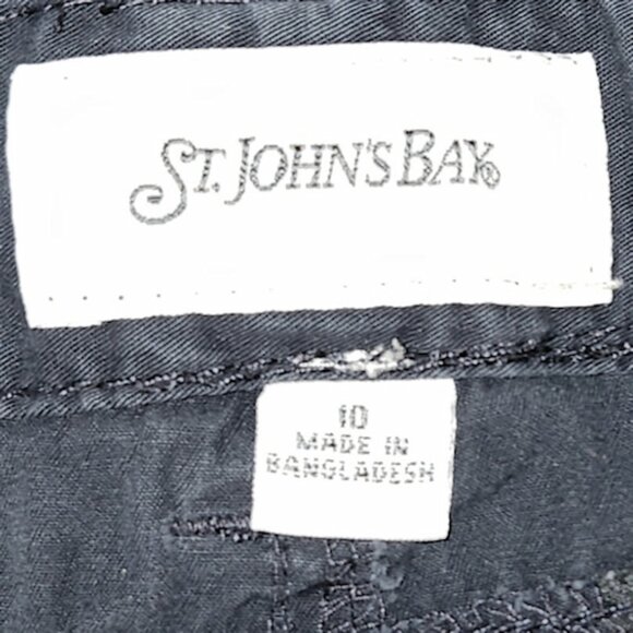 St Johns Bay Active Womens Lightweight Capri Cargo Pants - Picture 3 of 5